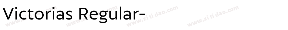 Victorias Regular字体转换